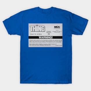 The Thing VHS Label T-Shirt